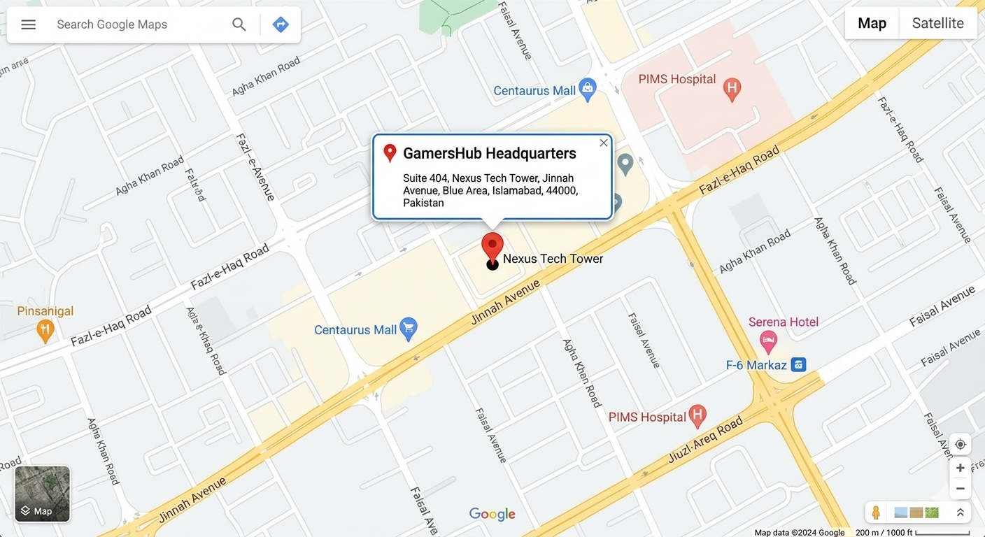 Map of GamersHub